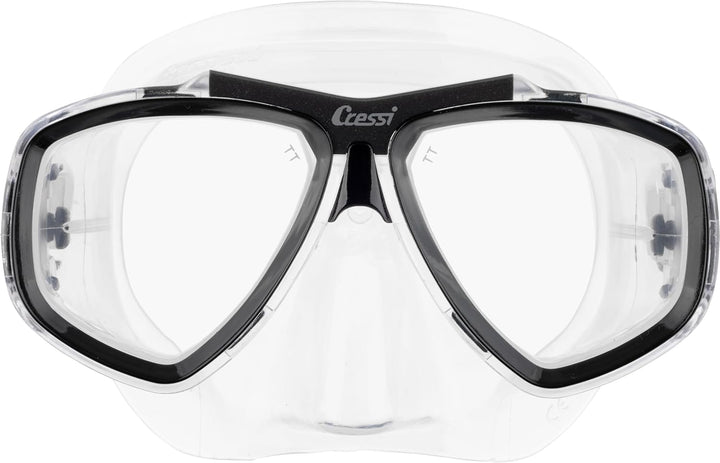 Cressi Focus - Schnorchelmaske, Einstellbar Schnorchelset Erwachsene, Taucherbrille Kinder und Tauch