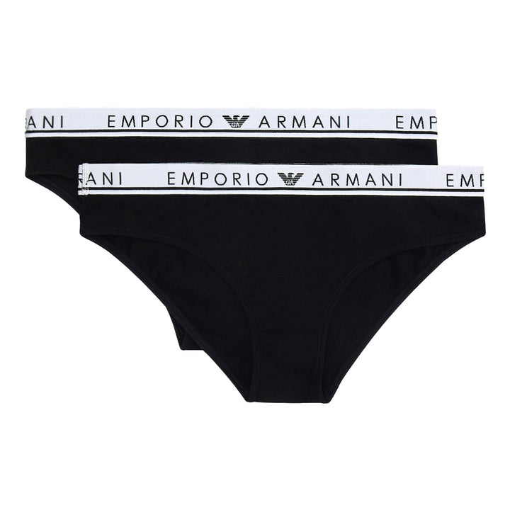 Emporio Armani Damen Briefs (2er Pack) L -00020 Black, L -00020 Black