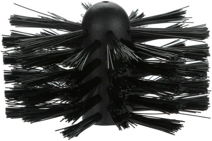 Kaminbürste Stange Set, Kanalentlüftungs Reinigungsset, 1 Nylon Bürstenkopfs Mit 6 Flexibler 610mm S