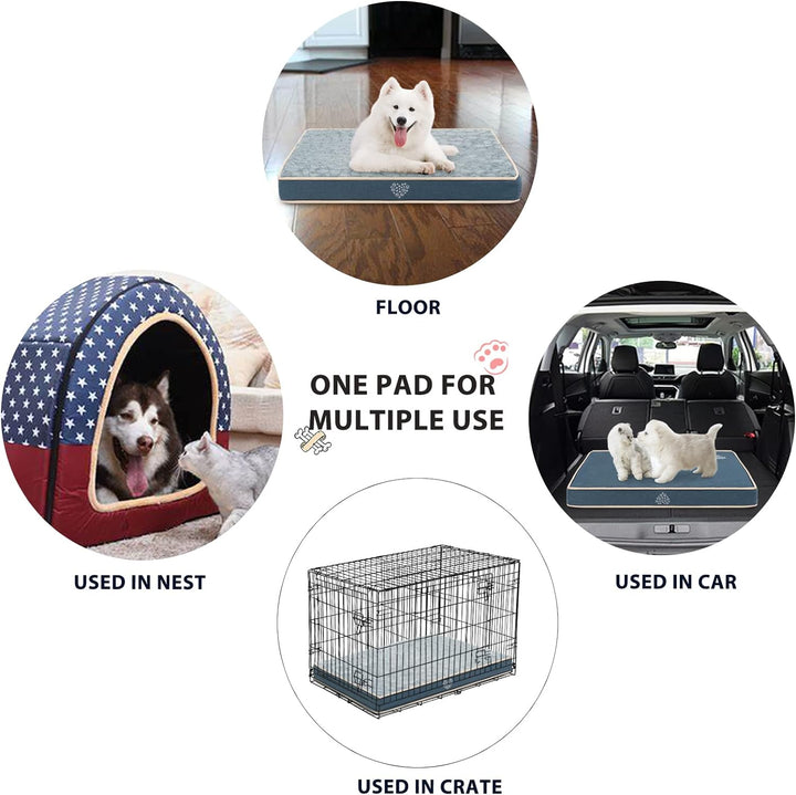 VANKEAN Hundebett wasserdichte Reversible (Kühl und Warm), Abnehmbarer Innenfutter, Flauschig Hundem