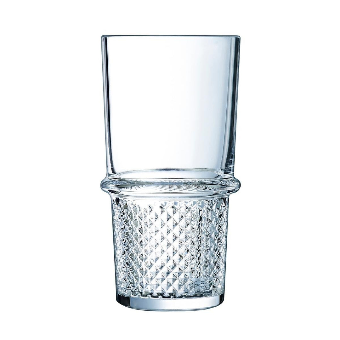 Arcoroc ARC L7335 New York Trinkglas, Wasserglas, Saftglas, 350ml, Glas, transparent, 6 Stück Longdr