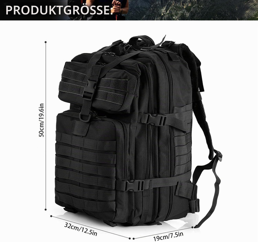 aiGear 45L Taktischer Rucksack/Militär Rucksack | Wasserdichter Grosse Kapazität | für Männer Frauen