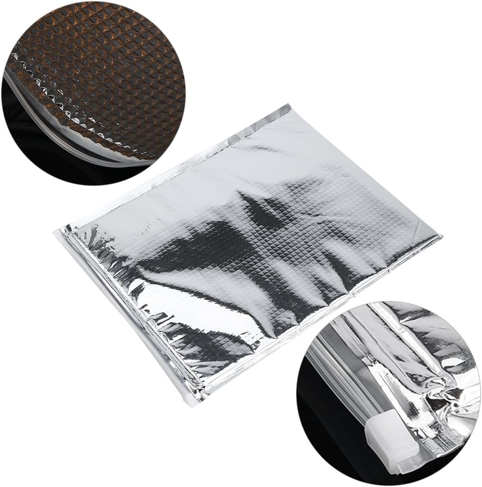 Keenso Picknick Aluminiumfolie Isolierbeutel, 5 STK/Set Camping Lebensmittel Aufbewahrungsbeutel Alu