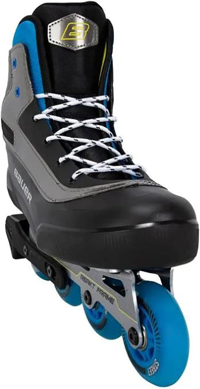 BAUER Rec Inline Skate Coaster Junior + Senior, Grösse:M7/W8 (EU 41), Weite :R = Regular