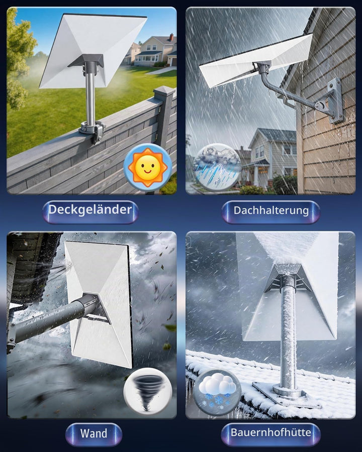 Starlink Standard Gen 3/4/4X Rohradapterhalterung, sicheres Stangenmontage-Set für Dach-, Wohnmobil-