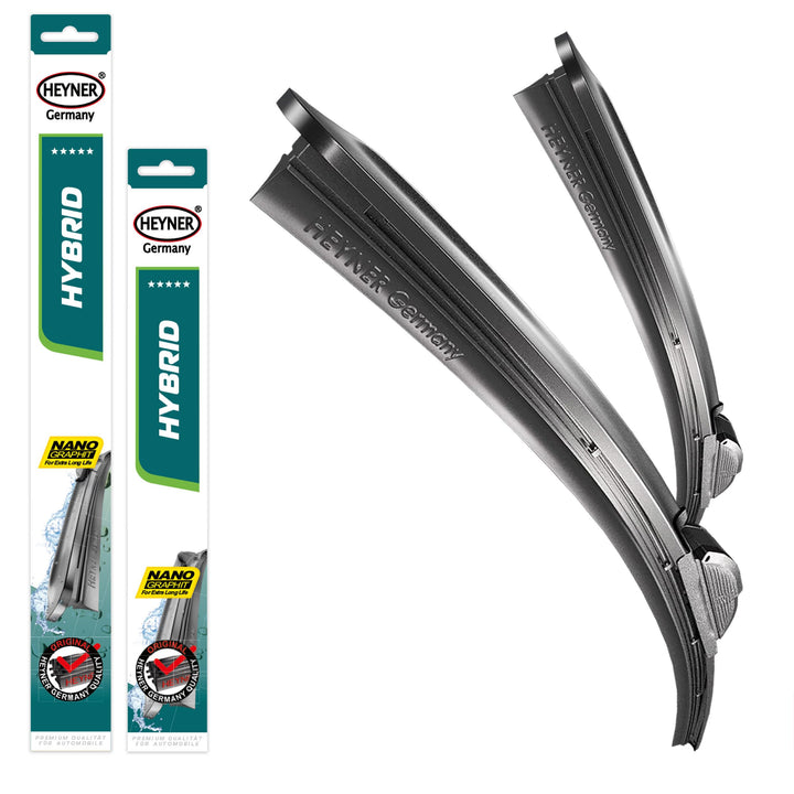 HEYNER® Scheibenwischer-Set HYBRID Kompatibel für Kia Carens (Bj. 13-20)