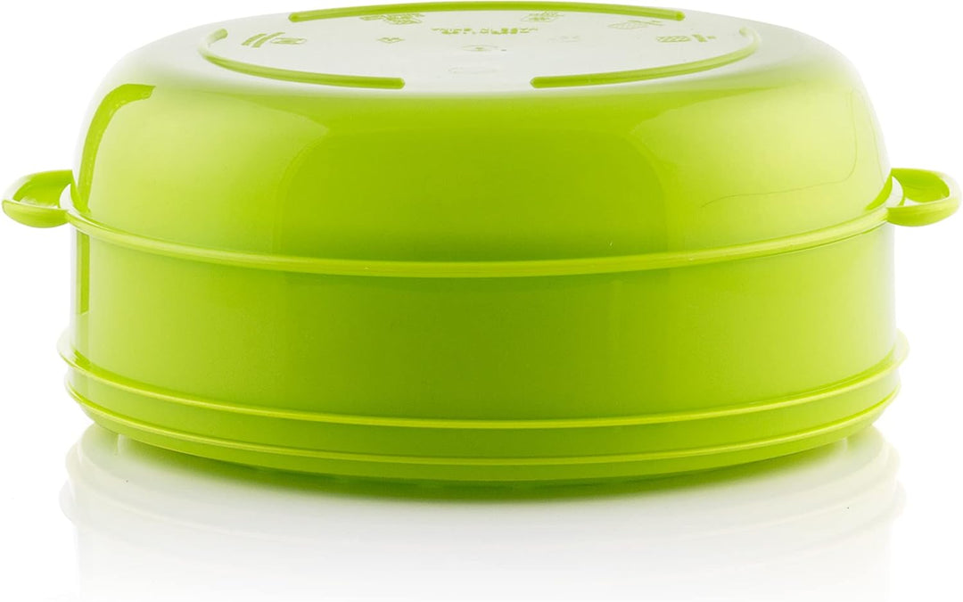 InnovaGoods - Doppel-Dampfgarer für Mikrowelle, Schnelles gesundes Kochen, BPA-frei, Leicht zu reini