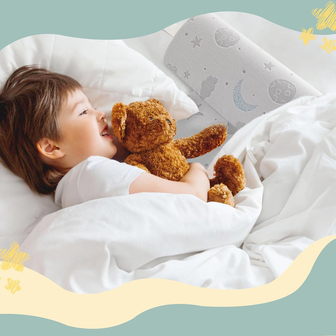 Rausfallschutz Kinderbett - Schaumstoff Bettschutz mit verstellbaren Gurten, Anti-Rutsch, Air-Layer-