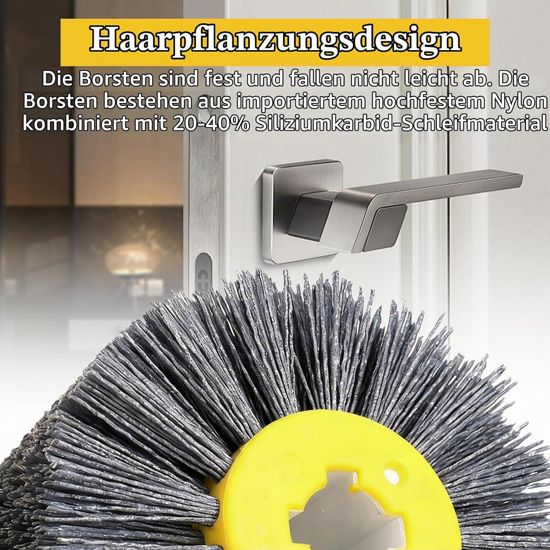 120 Körnung Schleifbürste Polierbürste, 120x100mm Nylonbürste, Grit Bürste Bristle Bürsten, Schleifb