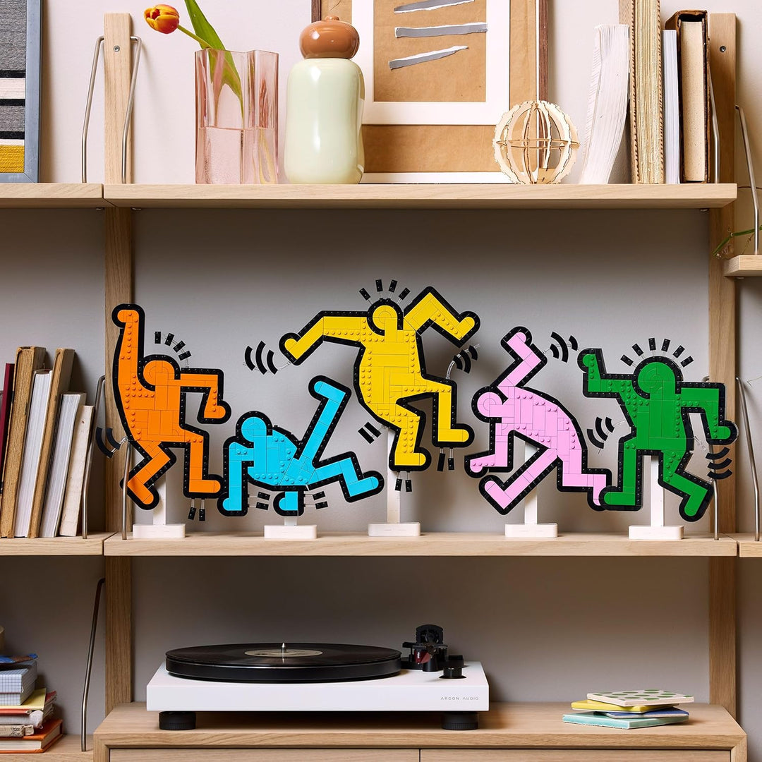 LEGO Art Keith Haring – Tanzende Figuren – Bauset für Erwachsene – Wandkunst oder DIY-Dekoration für