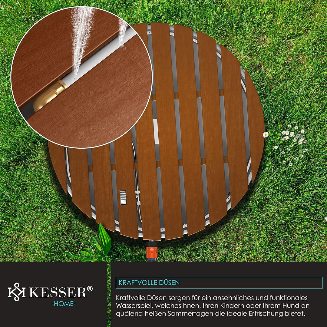 KESSER® Gartendusche Bodendusche Aussendusche Saunadusche Campingdusche Ø 70 cm Rund Fontänenhöhe bi