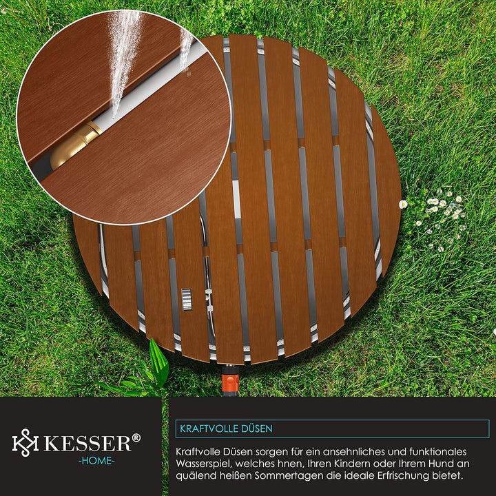 KESSER® Gartendusche Bodendusche Aussendusche Saunadusche Campingdusche Ø 70 cm Rund Fontänenhöhe bi