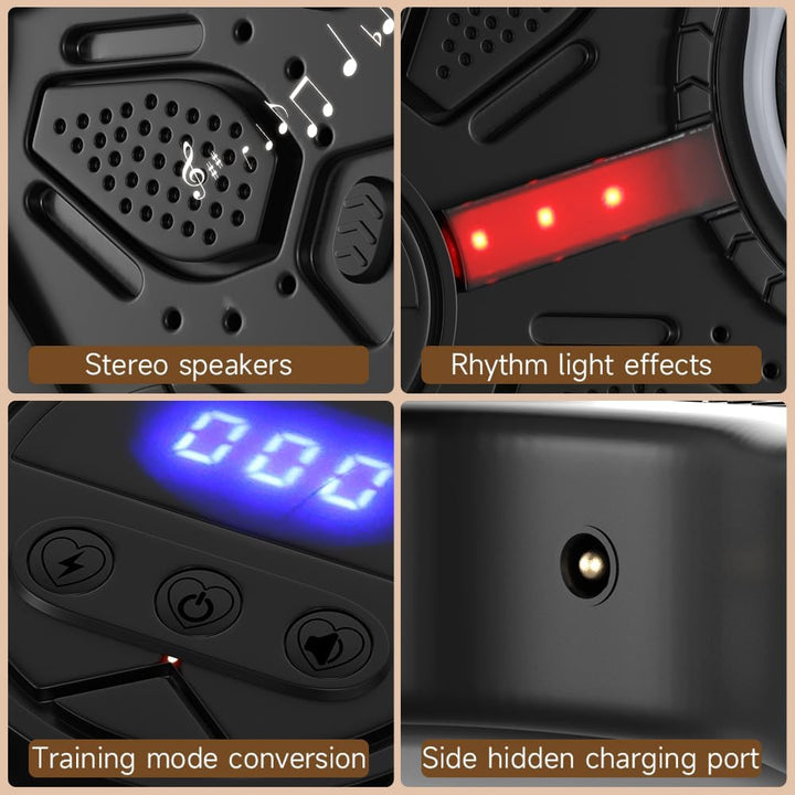 Smart Music Boxing Machine Wand-Boxtrainer mit Bluetooth &, Touchscreen, 3 Modi/3 Geschwindigkeiten,