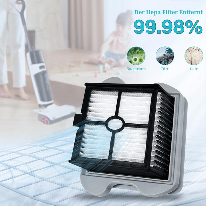 Ersatzteile Bürstenwalze und Staubsaugerfilter für Roborock Dyad Pro/Combo Smart Kabelloser Nass Tro