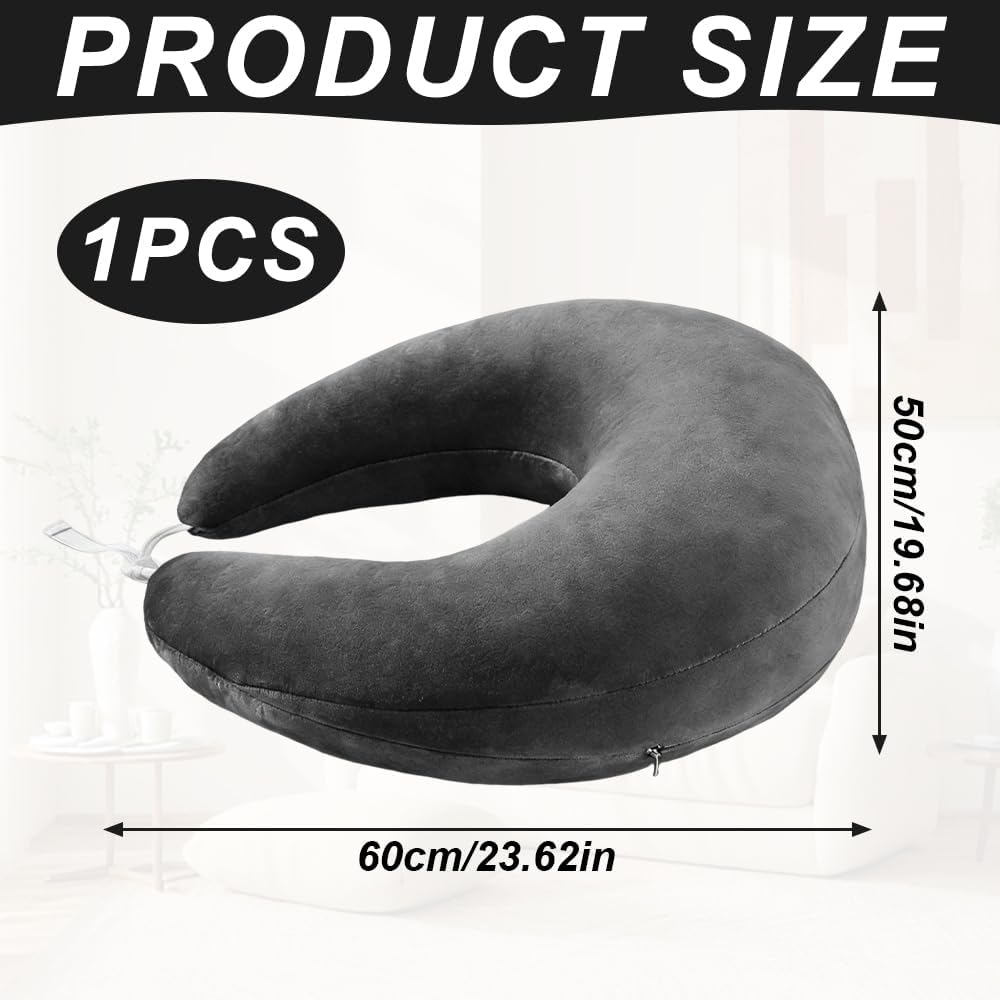 Strickkissen, Tragbares Gaming Kissen Lesekissen mit Verstellbarem Verschluss, Ergonomisches Reading