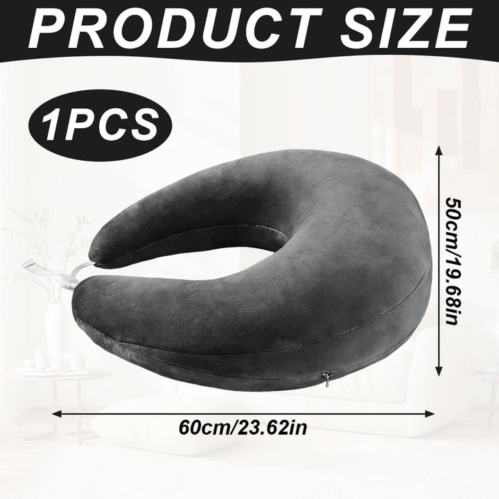 Strickkissen, Tragbares Gaming Kissen Lesekissen mit Verstellbarem Verschluss, Ergonomisches Reading