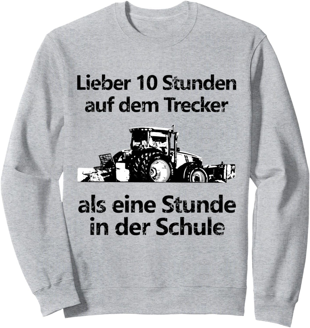 Landwirtschaft Landwirt Bauer Trecker Traktor Schule Kinder Sweatshirt