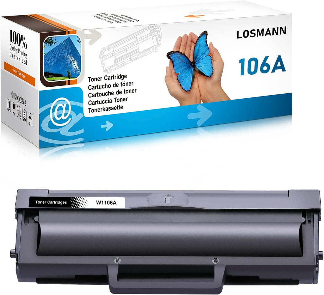 LOSMANN 106A Tonerkartuschen Kompatibel für HP 106A W1106A für HP Laser 107a 107r 107w MFP 135a 135r