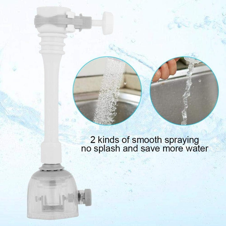 Wasserhahn-Verlängerung, verstellbar, spritzwassergeschützt, drehbar, für die Küche, Wasserspar-Düse