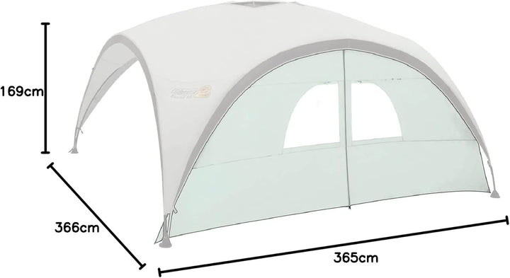 Coleman Seitenwand für Event Shelter Seitenwand mit Tür + Fenster/ Silber