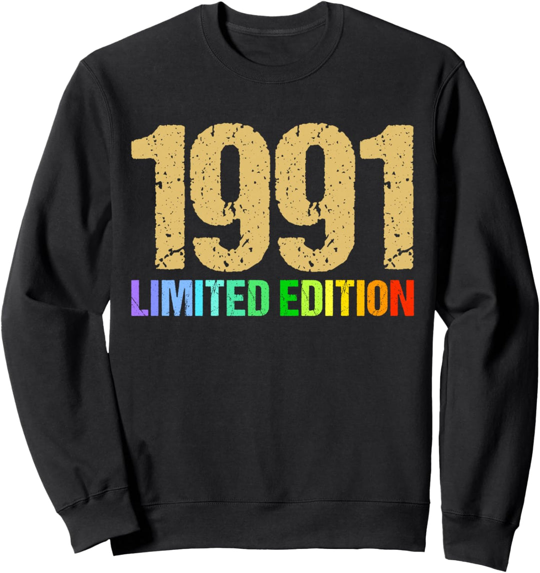 33. Geburtstag Mann Frau 33 Jahre 1991 Deko Lustig Geschenk Sweatshirt