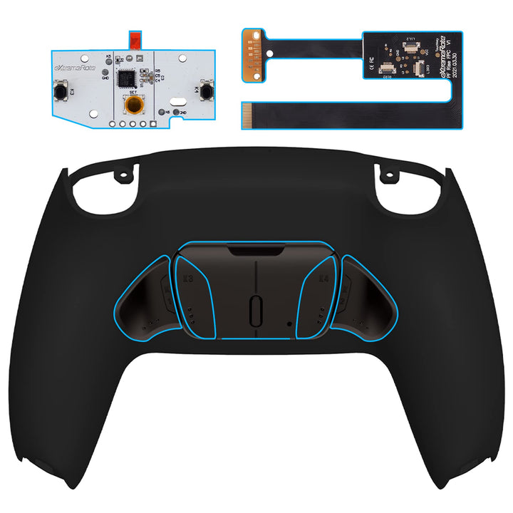 eXtremeRate Programmierbar RISE4 Remap Kit für ps5 Controller BDM-010/020,Real Metal Buttons(RMB) Re