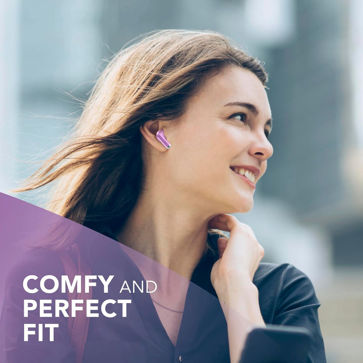 Music Sound Drift Bluetooth In-Ear-Kopfhörer kabellos mit kompaktem, farbenfrohem Case, Auto-Pairing