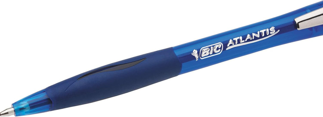 BIC Atlantis Original Druckkugelschreiber 2 Count blau, blau 2 stück (1er Pack)