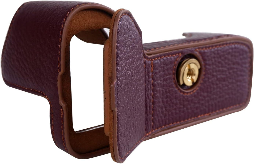 Rieibi Alpha 7 IV Kameratasche, Echtes Echtleder Tasche für Sony a7 IV a7S III A1 Digitalkamera, Sch