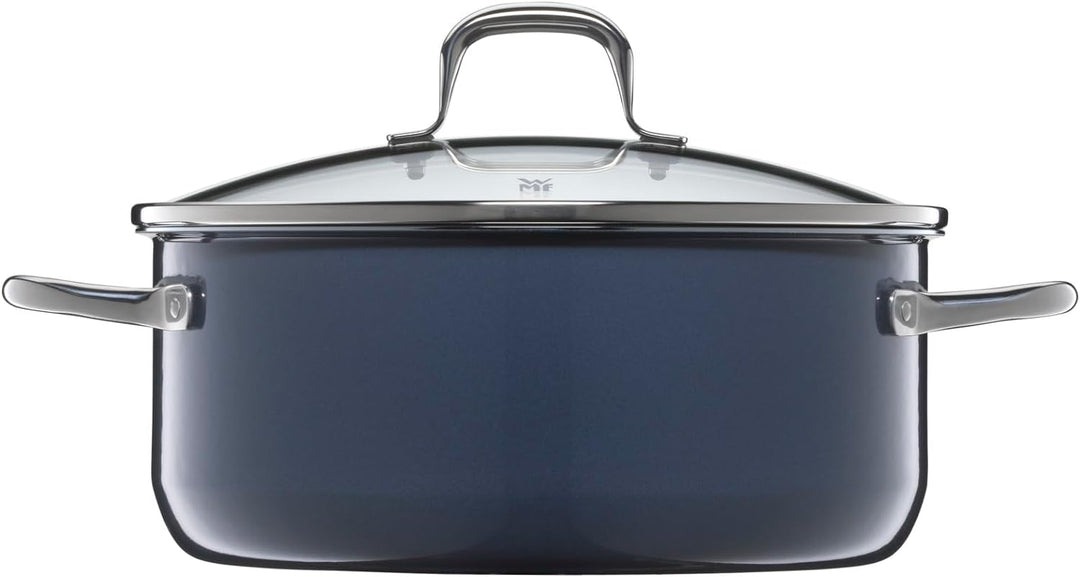 WMF Fusiontec Essential Kochtopf gross, 20 cm, Glasdeckel, Bratentopf Induktion, 2,4l, High-Tech Ker