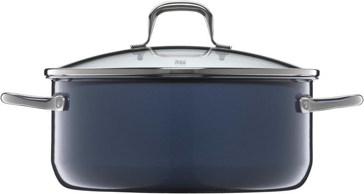 WMF Fusiontec Essential Kochtopf gross, 20 cm, Glasdeckel, Bratentopf Induktion, 2,4l, High-Tech Ker