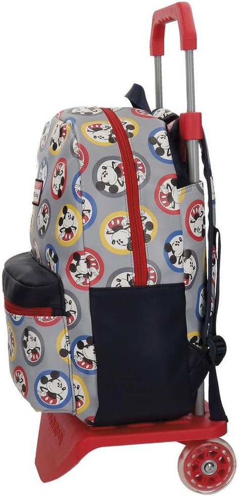Disney Mickey Circles Rucksack mit Trolley Mehrfarbig 32x42x12 cms Synthetisches Leder 19.2L