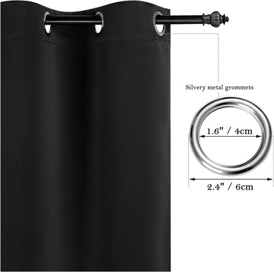 PiccoCasa 2er Set Gardine für Küche Polyester Scheibengardine Kurzgardine Blickdicht Kleine Gardine