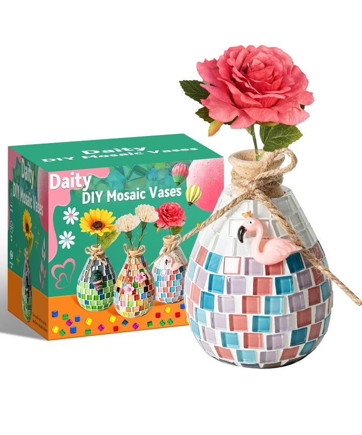 Daity Mosaik bastelset Kinder 7 8 6 10 9 11 Jahre Geschenk Mädchen 6-12 Jahre Mosaik Basteln Set Geb