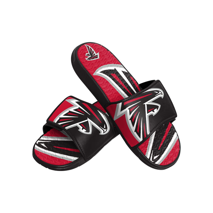 FOCO Commanders NFL Legacy Sport Slide Flip-Flops für Herren Atlanta Falcons 7-8 Colorblock Big Logo
