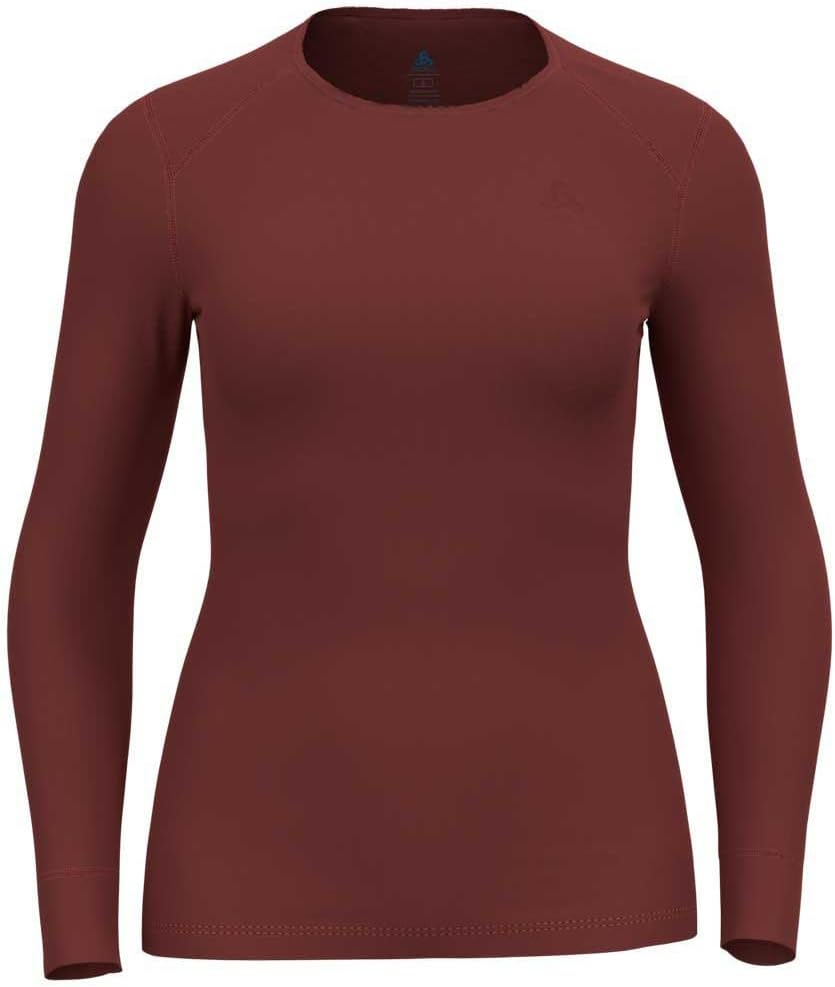 ODLO Thermounterwäsche Damen Active Warm I Langarm Thermoshirt I Warme Skiunterwäsche M Spiced Apple