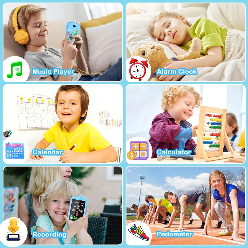 Mingfuxin Kinder Handy, Pretend Smartphone für Kinder Mädchen Jungen, 2,8 Zoll Touchscreen Telefon U