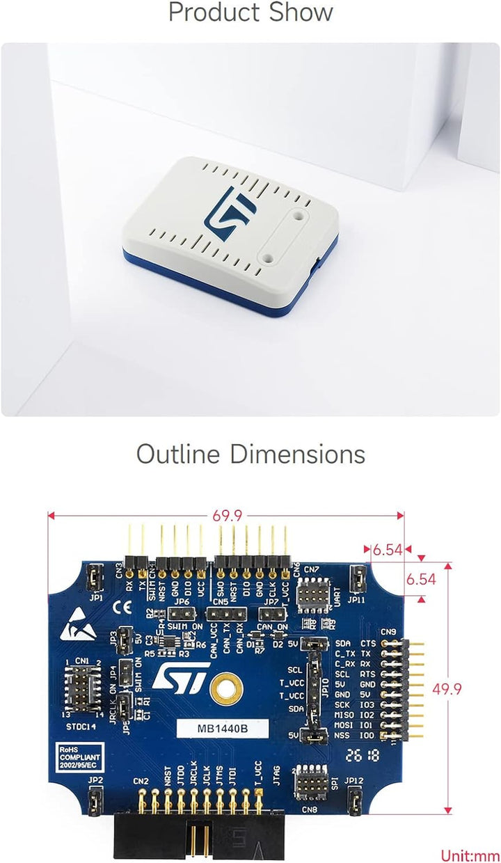 Waveshare STLINK-V3SET Modular in-Circuit Debugger and Programmer for STM32/STM8 Microcontrollers St