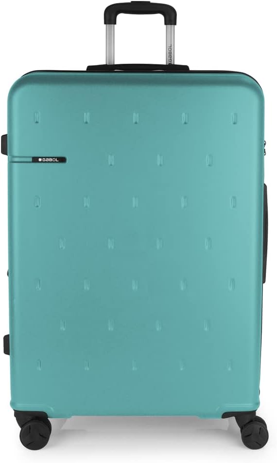 Gabol Grosser erweiterbarer Koffer, offene Hartschale, mit Fassungsvermögen bis zu 127 l, türkis, Ko