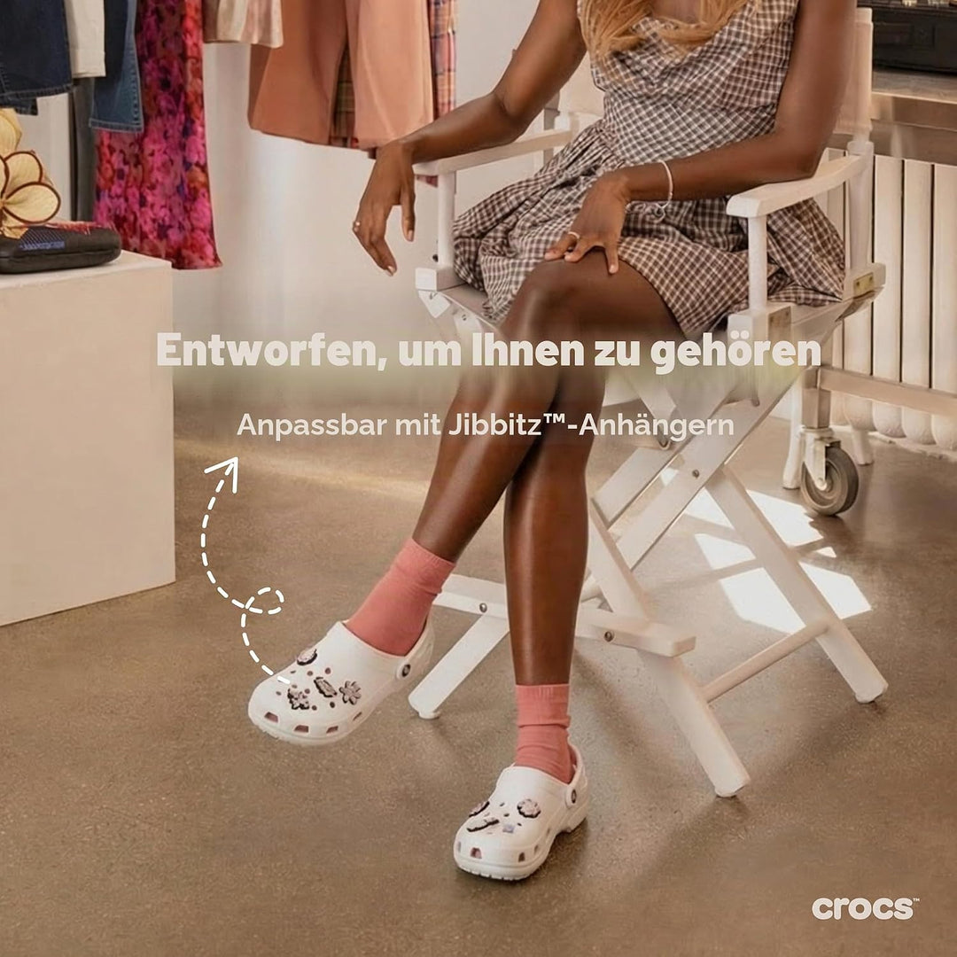 Crocs Unisex Classic Clog 34/35 EU Weiss, 34/35 EU Weiß