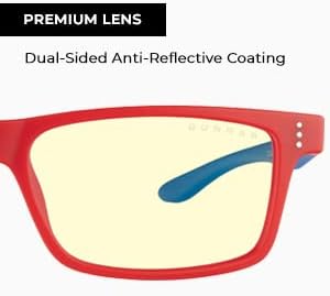Gunnar Gaming- & Computerbrille | Model: Cruz Kids Large (age 8-12), Rahmenfarbe: Spider-Man, Linsen