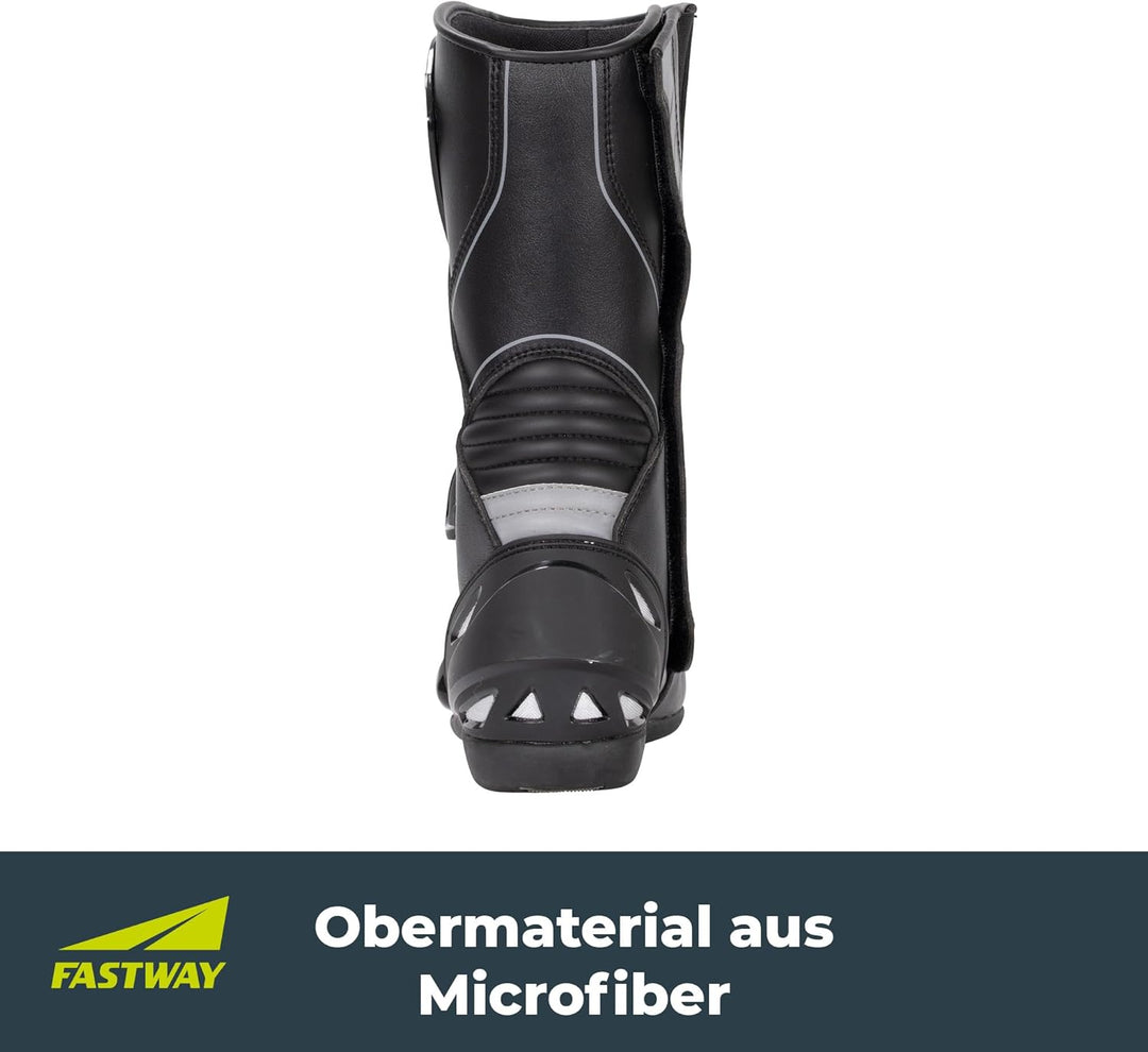 FRS-1 Motorradstiefel Herren & Damen, CE Zertifizierte Motorradschuhe, Racing Motorradstiefel mit Sc