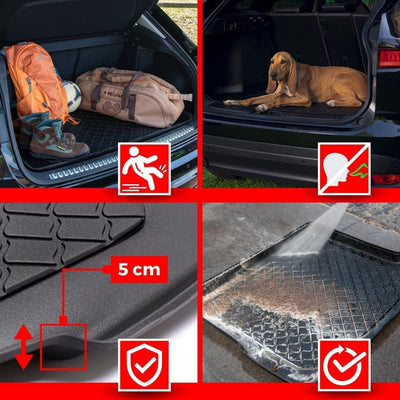 MDM Kofferraumwanne für Nissan X-Trail II (T31) ab 06.2007-07.2014, Widerstandsfähig, Leicht zu wasc