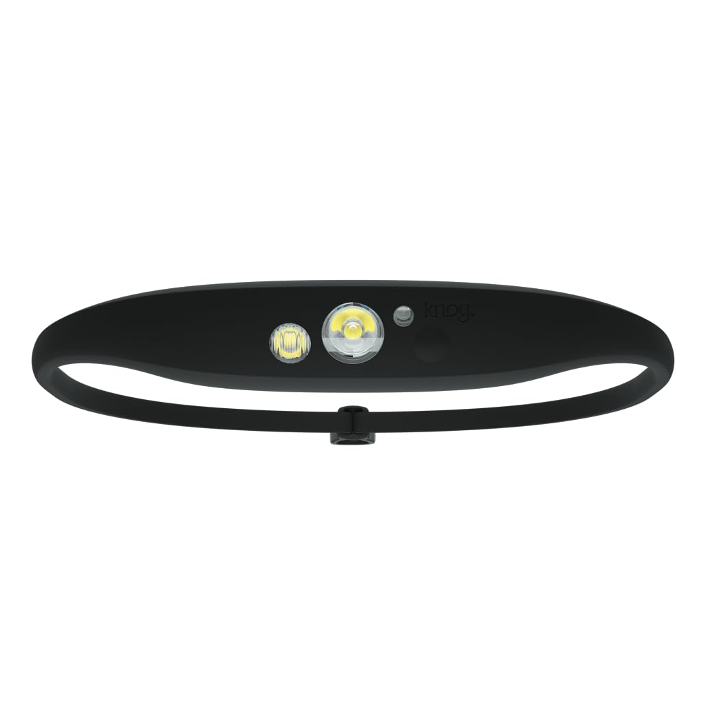 Knog Unisex – Erwachsene Quokka 150 Stirnlampe Einheitsgrösse Schwarz, Einheitsgröße Schwa
