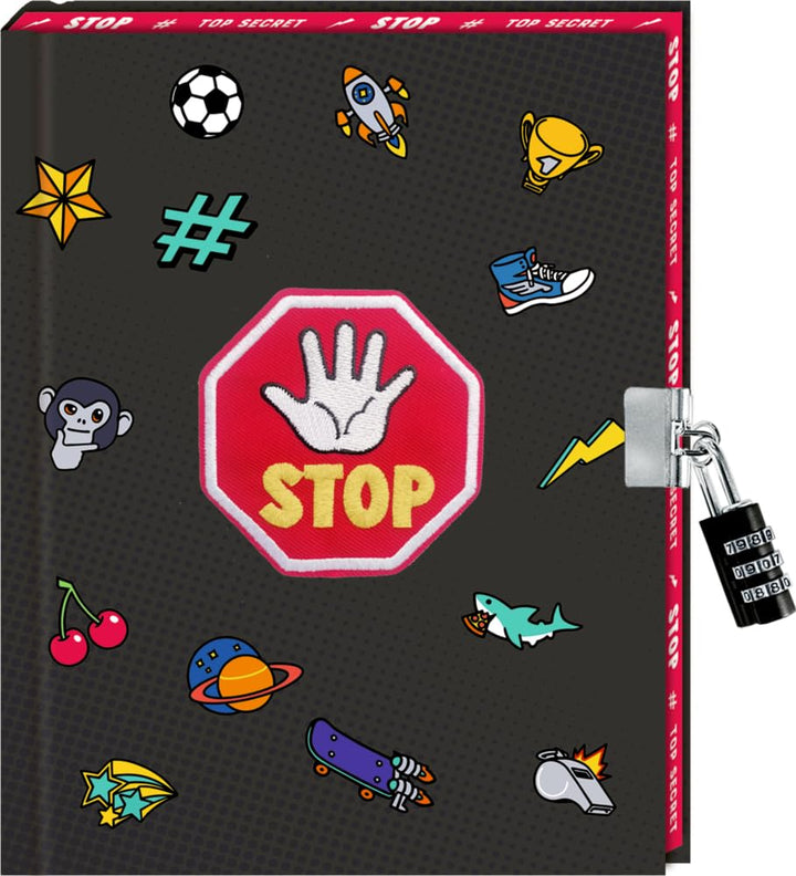 Tagebuch – STOP: Top Secret: für Kita, Kindergarten und Grundschule, unisex, Jungen und Mädchen, mit