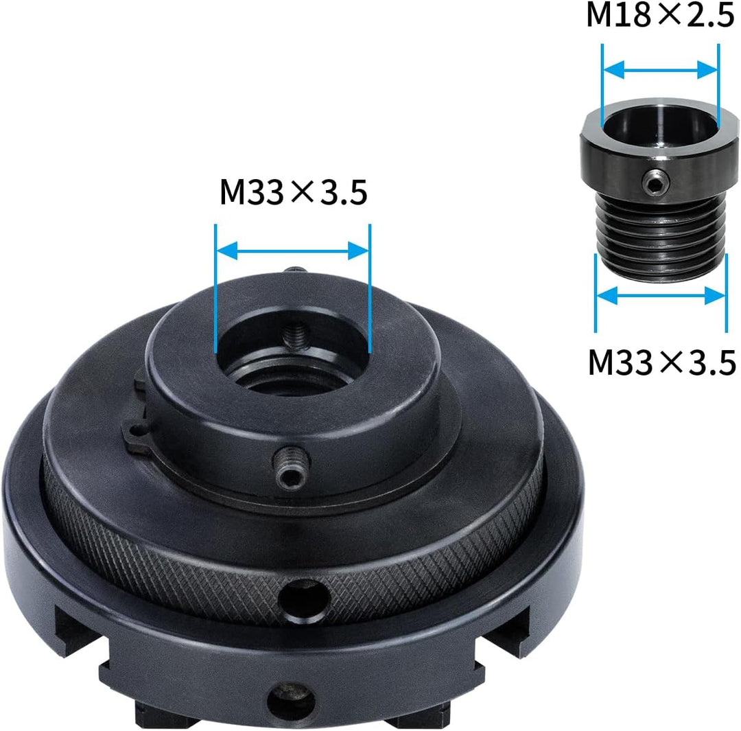 DEEFIINE 100MM Backenfutter Drechselfutte,4-Backen selbstzentrierend Spannfutter Drehfutter Drechsel