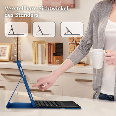 CACOE Hülle Tastatur Kompatibel mit iPad 10 Generation, Kompatibel mit 10.9" 2022 A2757/A2777 mit To