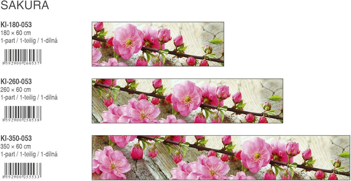 DIMEX Küchenrückwand Folie selbstklebend Sakura | Klebefolie - Dekofolie - Spritzschutz für Küche |