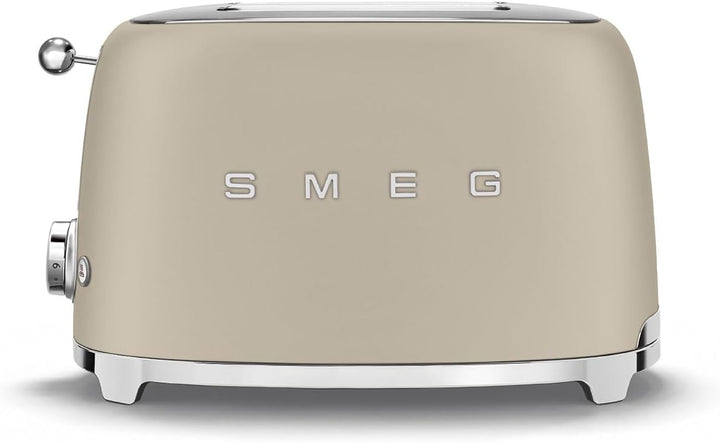 Smeg, 2x2 TSF01MLMEU -Toaster, 2 Schlitze für 2 Scheiben, 6 Vergoldungsniveaus, Heizfunktion, Abtau-