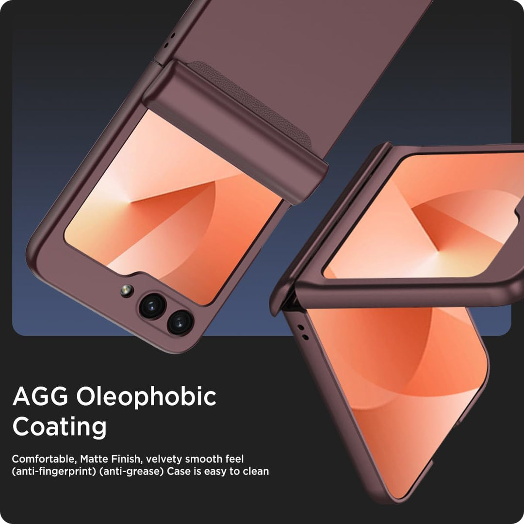 Miimall Kompatibel mit Samsung Galaxy Z Flip 6/Flip7 FE Hülle mit Scharnierschutz Magnetischer [Exte